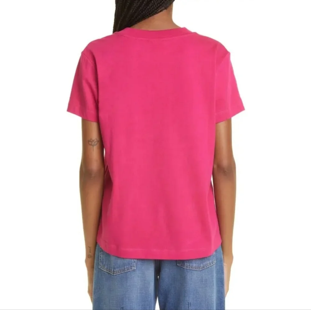 FARM Rio Pink Parrots A BRASILEIRA Cotton Graphic Tee Size XS - Picture 2 of 8